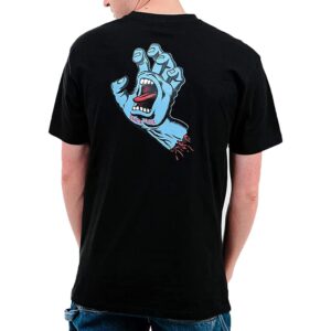 SANTA CRUZ T-SHIRT SCREAMING HAND CHEST BLACK