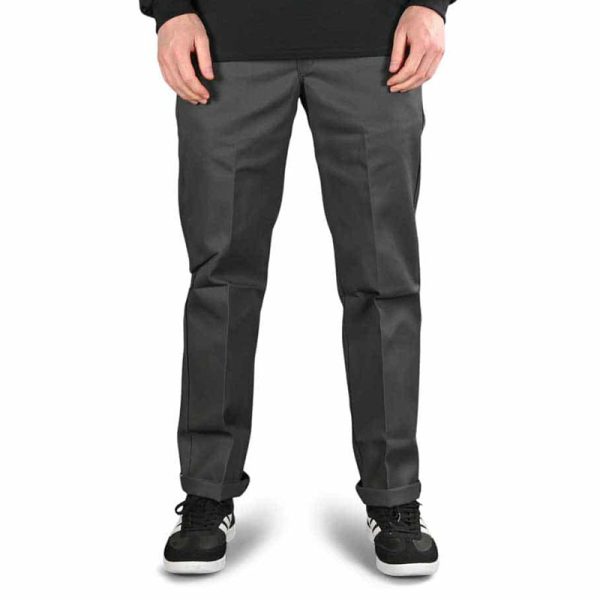 DICKIES PANTALONI 873 CLASSIC WORK PANT ORIGINAL CHARCOAL GREY - immagine 2