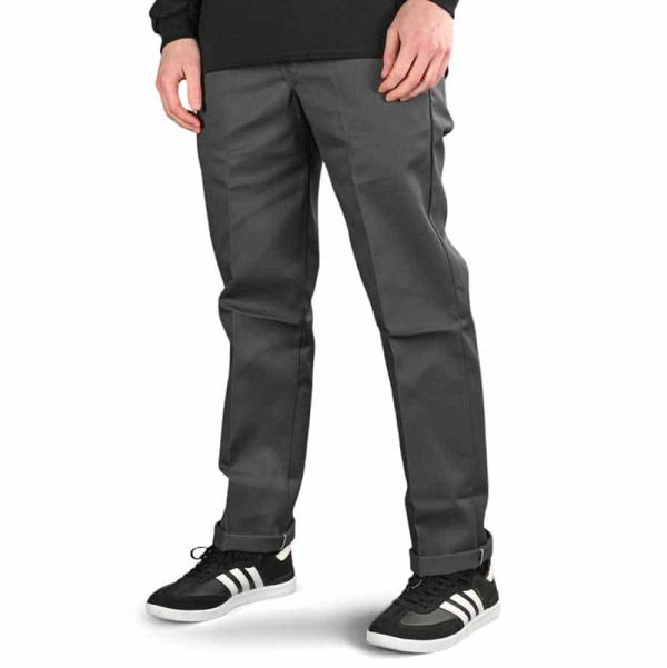 DICKIES PANTALONI 873 CLASSIC WORK PANT ORIGINAL CHARCOAL GREY - immagine 3