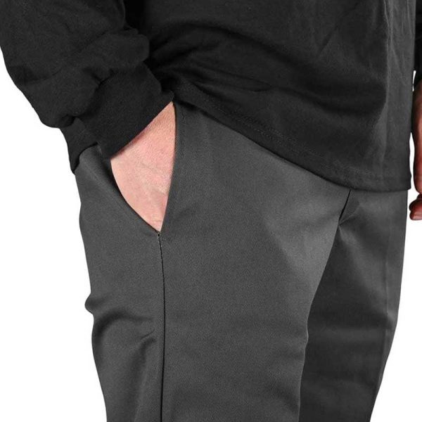 DICKIES PANTALONI 873 CLASSIC WORK PANT ORIGINAL CHARCOAL GREY - immagine 4