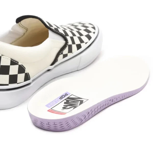 VANS SLIPON PRO SKATE SCACCHI CHECKERBOARD BLACK OFF WHITE - immagine 2