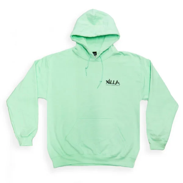 XILLA FELPA CON CAPPUCCIO LOGO HOODIE LIME TROPICAL - immagine 2
