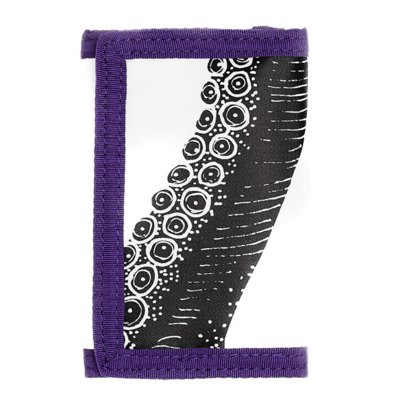 OCTOPUS Portafoglio original wallet tri-fold white purple - immagine 3