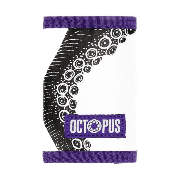 OCTOPUS Portafoglio original wallet tri-fold white purple