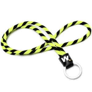 ORIGINAL LONG TUBE LANYARD PORTACHIAVI COLLO O PORTACHIAVI - CORDINO giallo nero