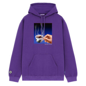 OCTOPUS felpa con cappuccio break hoodie purple