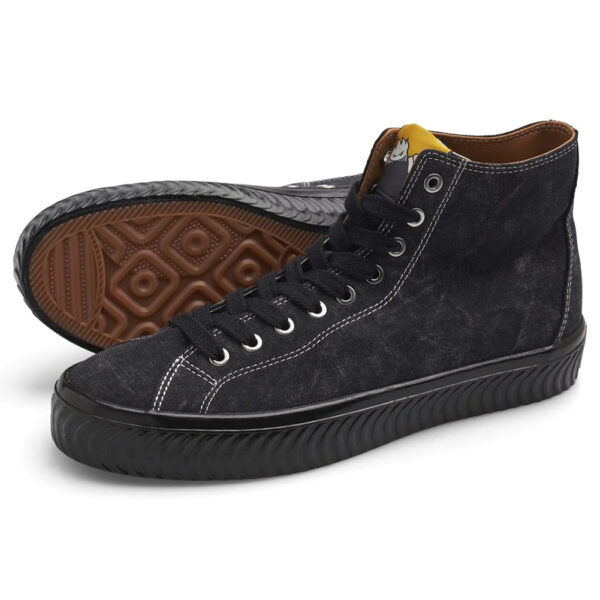 LAST RESORT AB scarpe skateboard canvas spitfire wash black