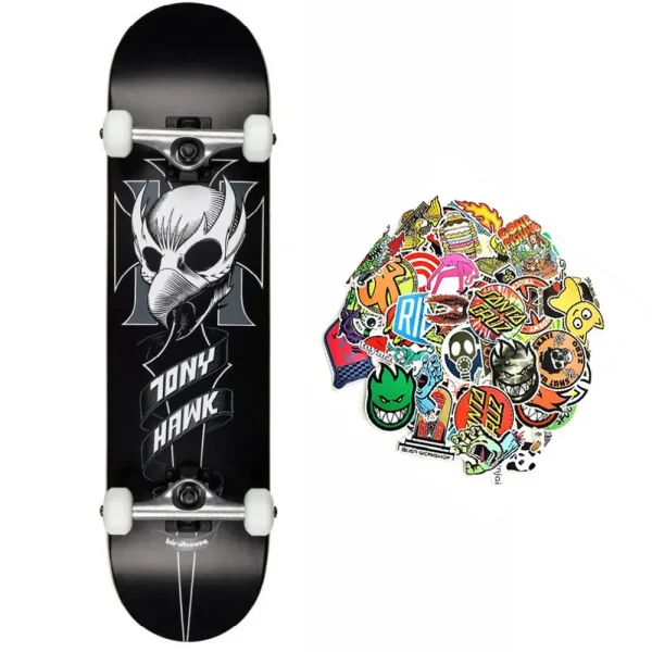 BIRDHOUSE skateboard professionale completo crest 8.0" & 20 stickers