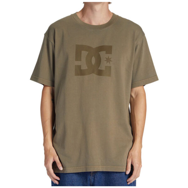 DC SHOES t-shirt DC star pigment dye capers enzyme wash