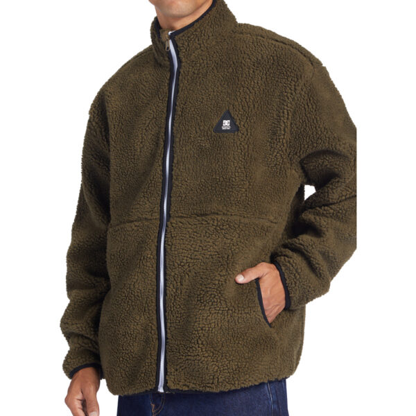 DC SHOES Sherpa girocollo fleece amradical full zip brown capers - immagine 4