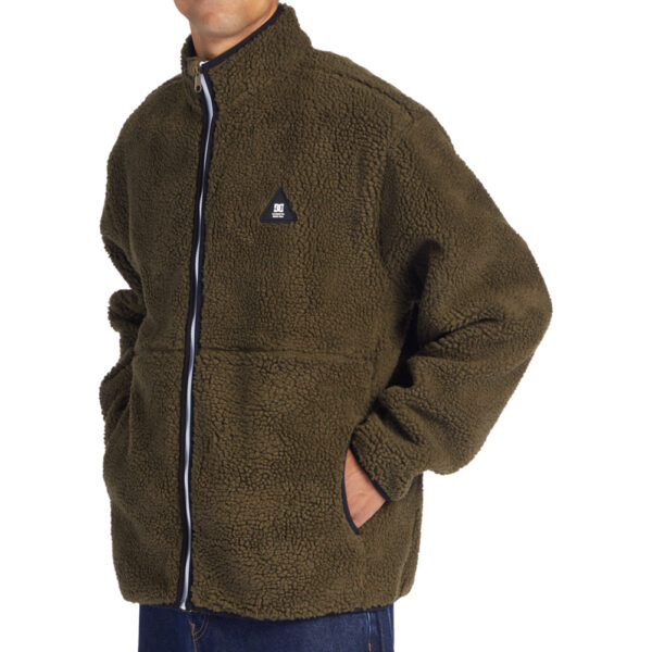 DC SHOES Sherpa girocollo fleece amradical full zip brown capers - immagine 5