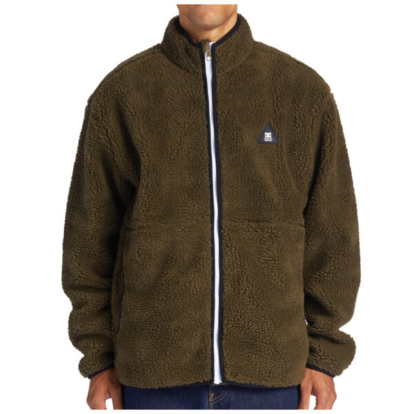 DC SHOES Sherpa girocollo fleece amradical full zip brown capers
