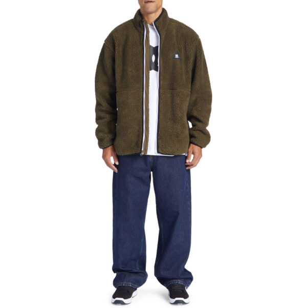DC SHOES Sherpa girocollo fleece amradical full zip brown capers - immagine 3