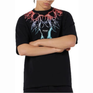 PHOBIA ARCHIVE t-shirt fulmini red grey light blue lightning