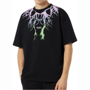 PHOBIA ARCHIVE t-shirt fulmini purple grey green lightning