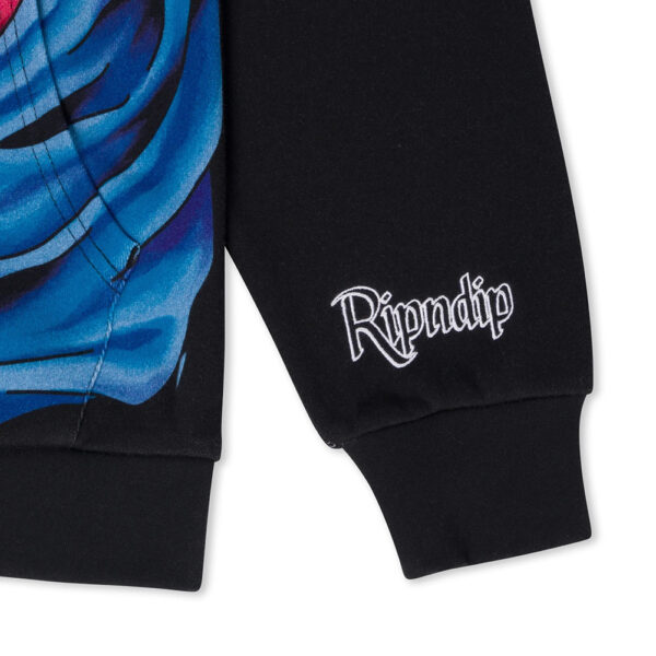 RIPNDIP felpa con cappuccio full zip mother mary black multi - immagine 4