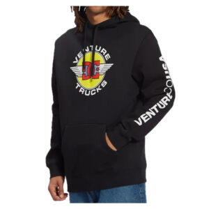 DC SHOES X VENTURE TRUCK Felpa con cappuccio hoodie black