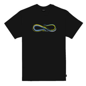 PROPAGANDA t-shirt maglia uomo Logo pin stripe tee nero