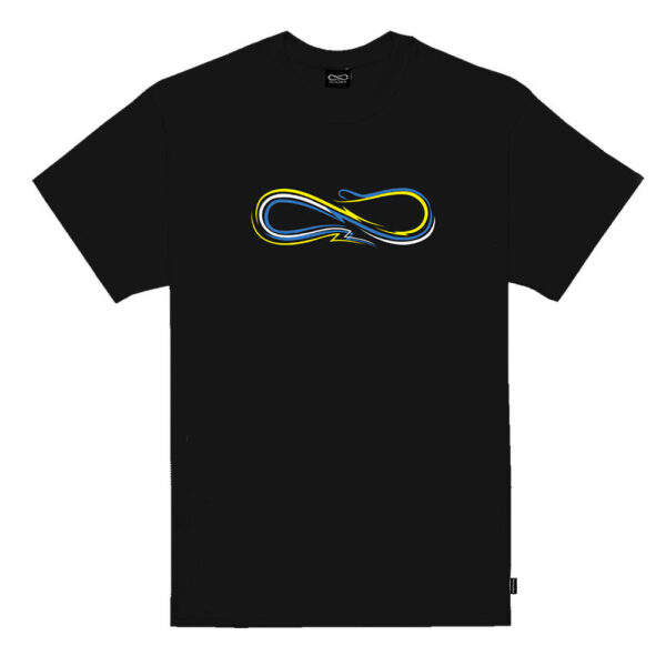 PROPAGANDA t-shirt maglia uomo Logo pin stripe tee nero