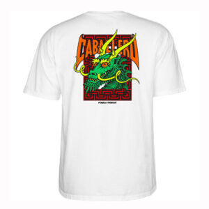 POWELL PERALTA T-shirt Caballero maglia uomo bianco