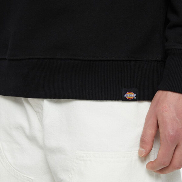 DICKIES felpa girocollo aitkin sweatshirt black cornet blue - immagine 4