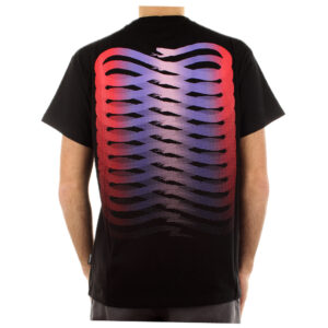 PROPAGANDA t-shirt maglia uomo Ribs gradient tee nero rosso