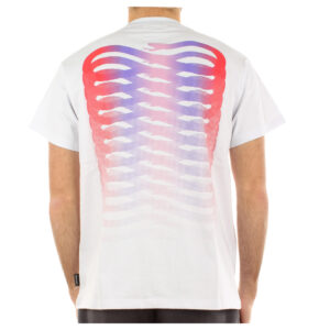 PROPAGANDA t-shirt maglia uomo Ribs gradient tee bianco rosso