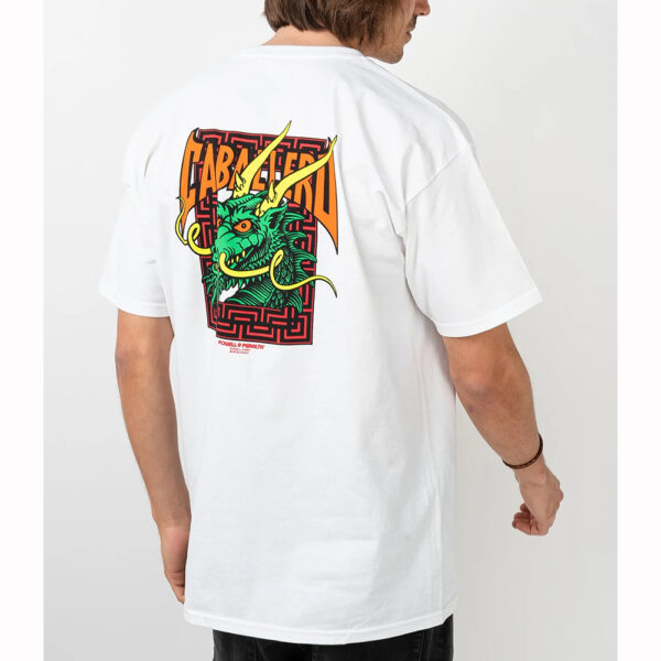 POWELL PERALTA T-shirt Caballero maglia uomo bianco - immagine 3