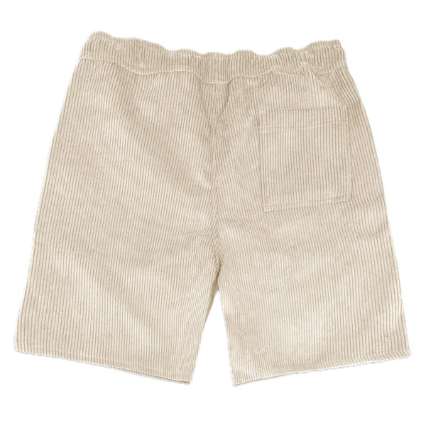 EMENTA pantaloncini corti Magoado cord in velluto a coste beige - immagine 4