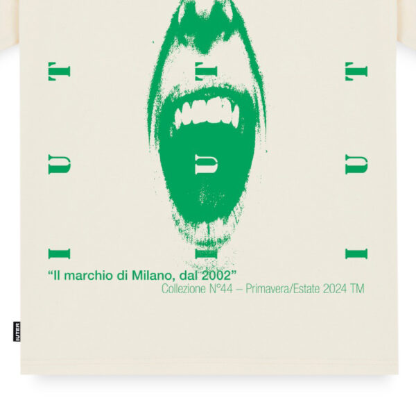 IUTER t-shirt face tee uomo dusty white - immagine 3