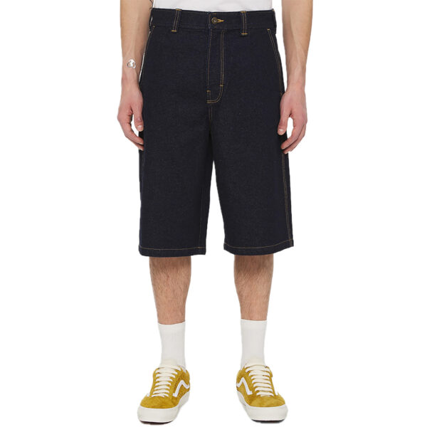 DICKIES PANTALONI CORTI madison denim loose short rinsed blue - immagine 2