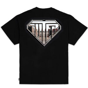 IUTER t-shirt liquid logo tee uomo nero
