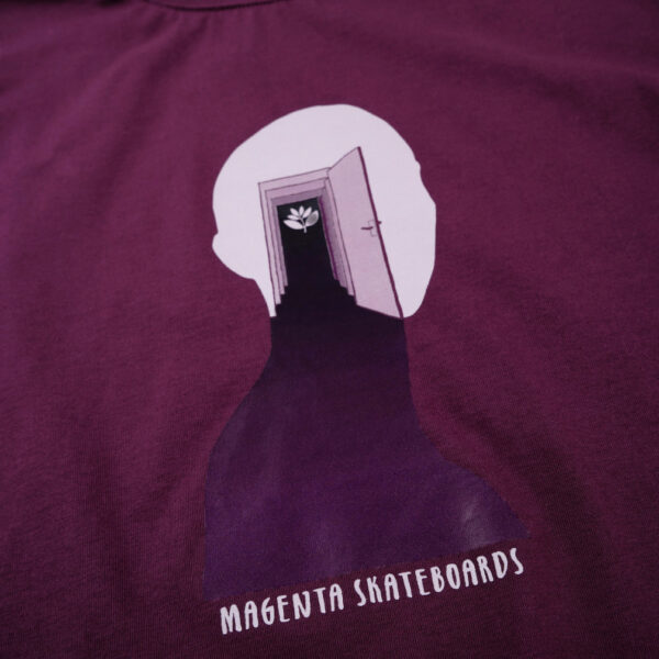 MAGENTA skateboards t-shirt Door tee maglia unisex purple - immagine 2