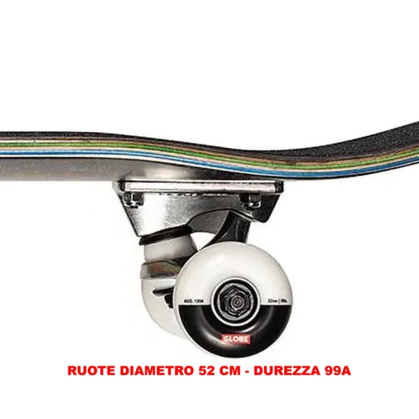 GLOBE skateboard completo professionale natives G1 8.0" black chopper - immagine 6