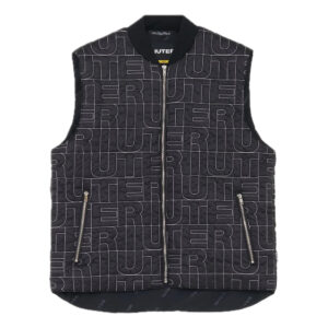 IUTER smanicato quilty worker vest con ricamo