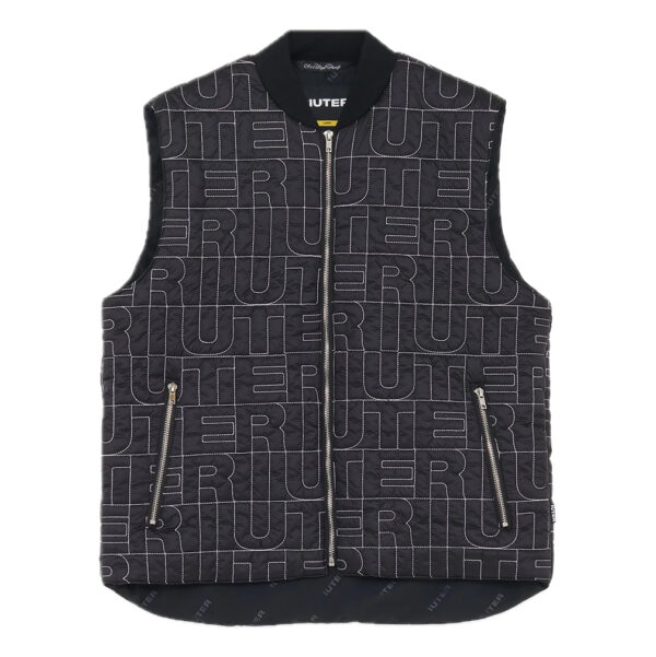 IUTER smanicato quilty worker vest con ricamo