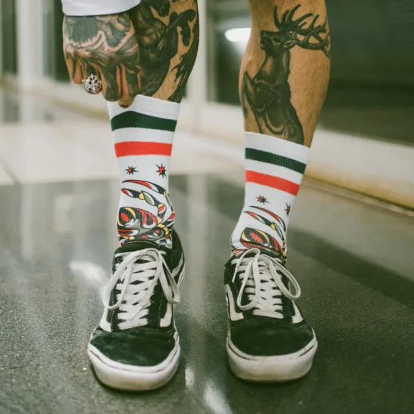 AMERICAN SOCKS CALZINI SIGNATURE TUBOLARI SPORTIVI VENOM + Stickers - immagine 5