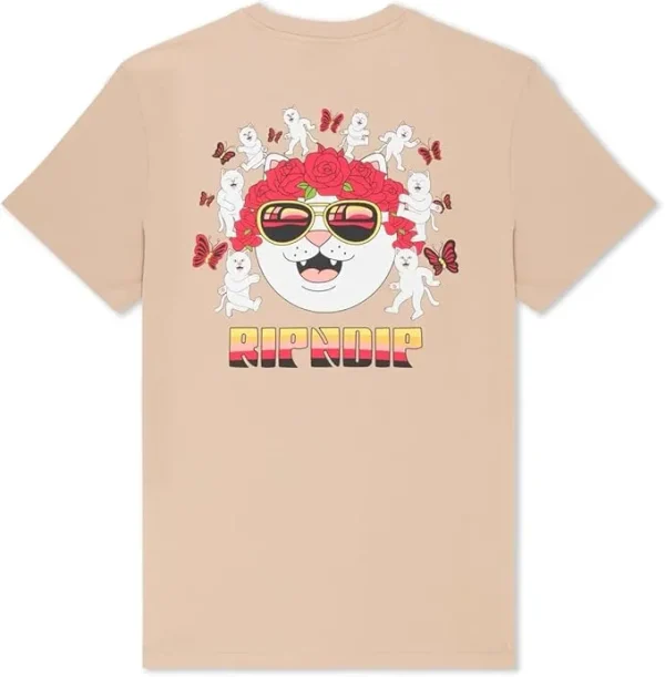 RIPNDIP T-shirt you love me tee almond