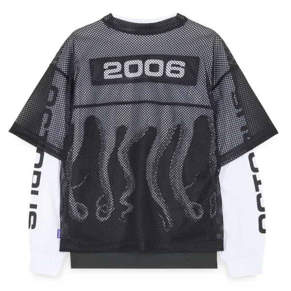 OCTOPUS longsleeve OG kicker football LS tee manica lunga black white