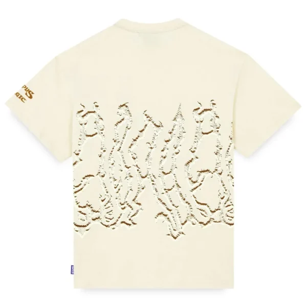 OCTOPUS BRAND T-shirt x Magic: The Gathering Octopus Plains Tee cream BOX FIT - immagine 2
