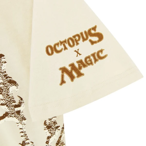 OCTOPUS BRAND T-shirt x Magic: The Gathering Octopus Plains Tee cream BOX FIT - immagine 5
