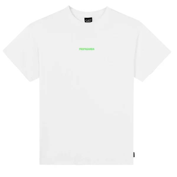 PROPAGANDA t-shirt maglia uomo ribs flame tee bianco - immagine 2