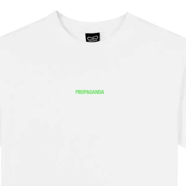 PROPAGANDA t-shirt maglia uomo ribs flame tee bianco - immagine 3
