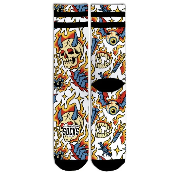 AMERICAN SOCKS calzini signature tubolari sport Wicked + stickers - immagine 2