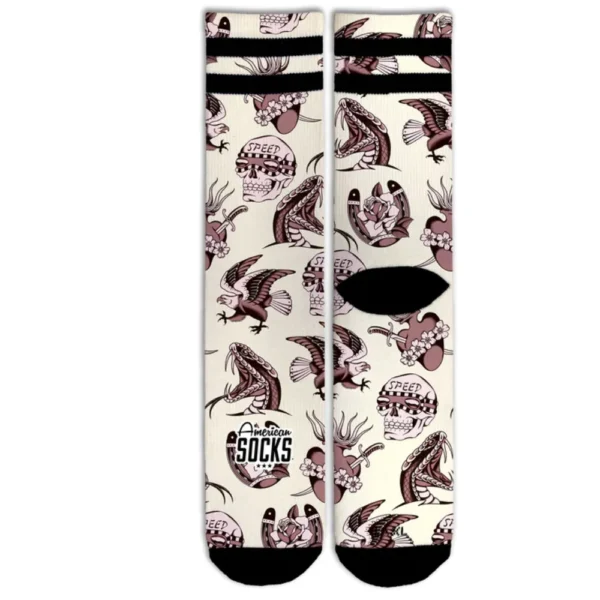 AMERICAN SOCKS calzini signature tubolari sport nitro fury + stickers - immagine 2