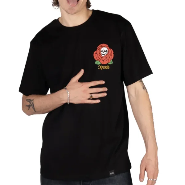 AMERICAN SOCKS T-shirt bloom black - immagine 2