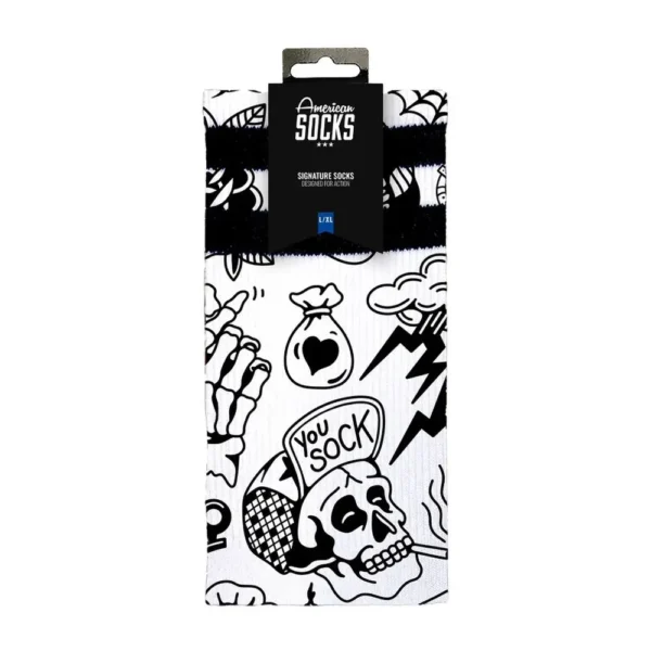 AMERICAN SOCKS calzini signature tubolari sport Worth it + stickers - immagine 3
