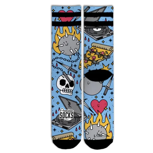 AMERICAN SOCKS calzini signature tubolari sport wave Blast + stickers - immagine 2
