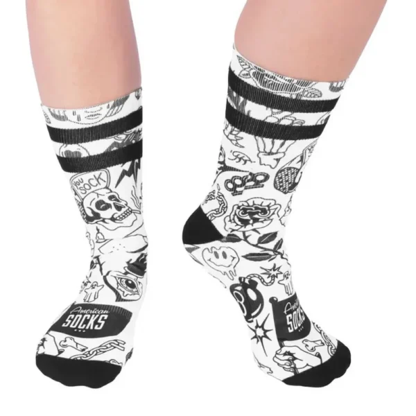 AMERICAN SOCKS calzini signature tubolari sport Worth it + stickers - immagine 4
