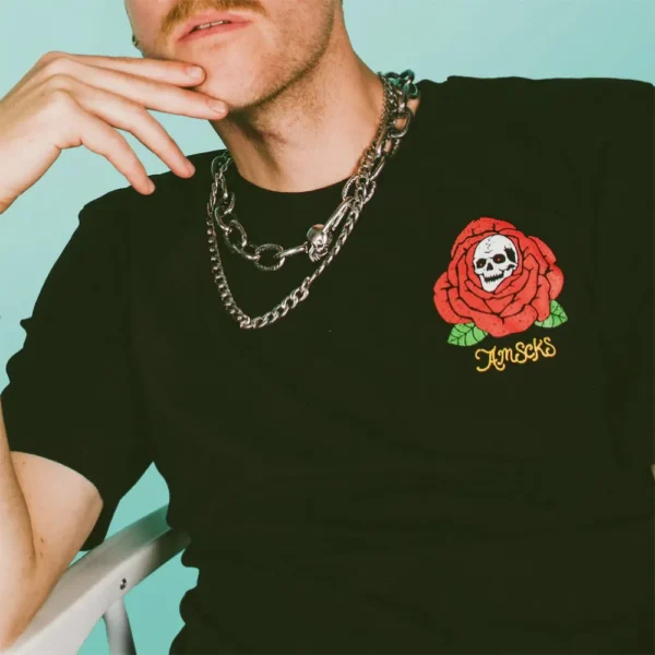 AMERICAN SOCKS T-shirt bloom black - immagine 4